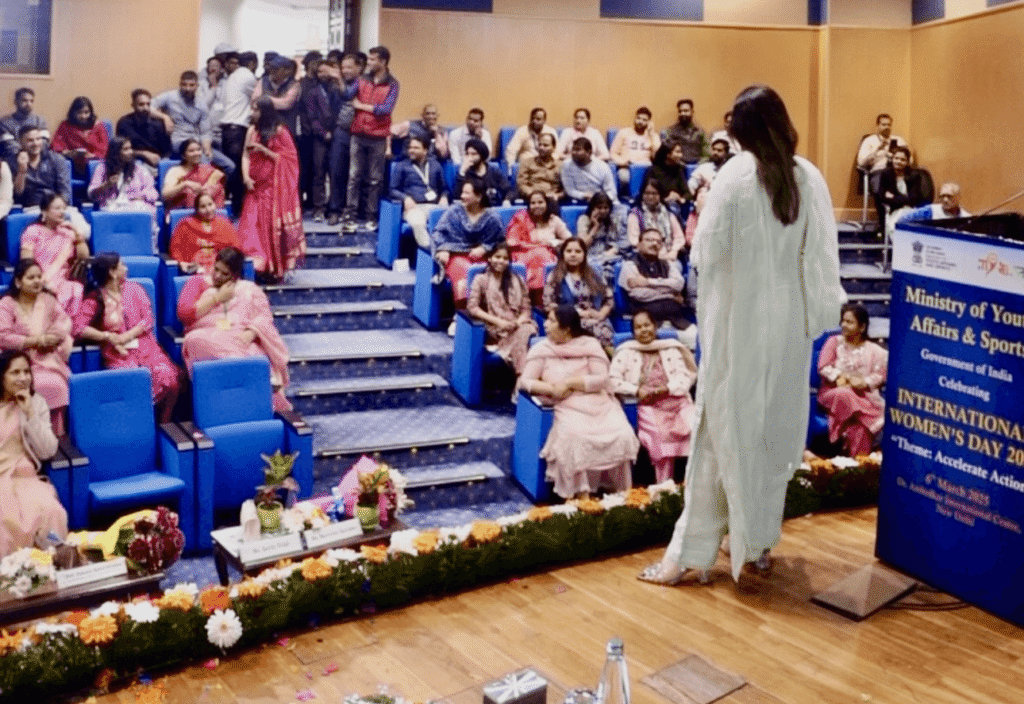 Savitu Singh as a guest speaker at L'Occitane